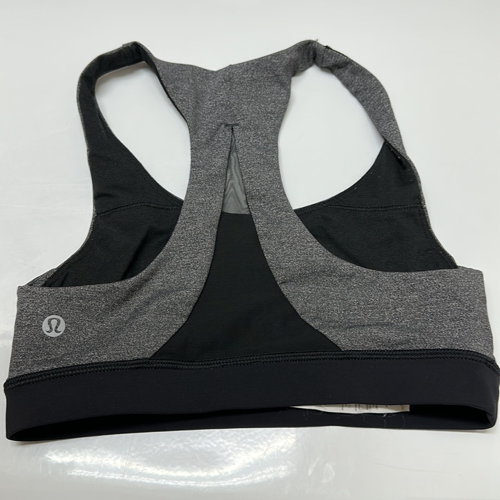 LIKE NEW! Lululemon Invigorate Bra Heathered Black/Black - Picture 13 of 13